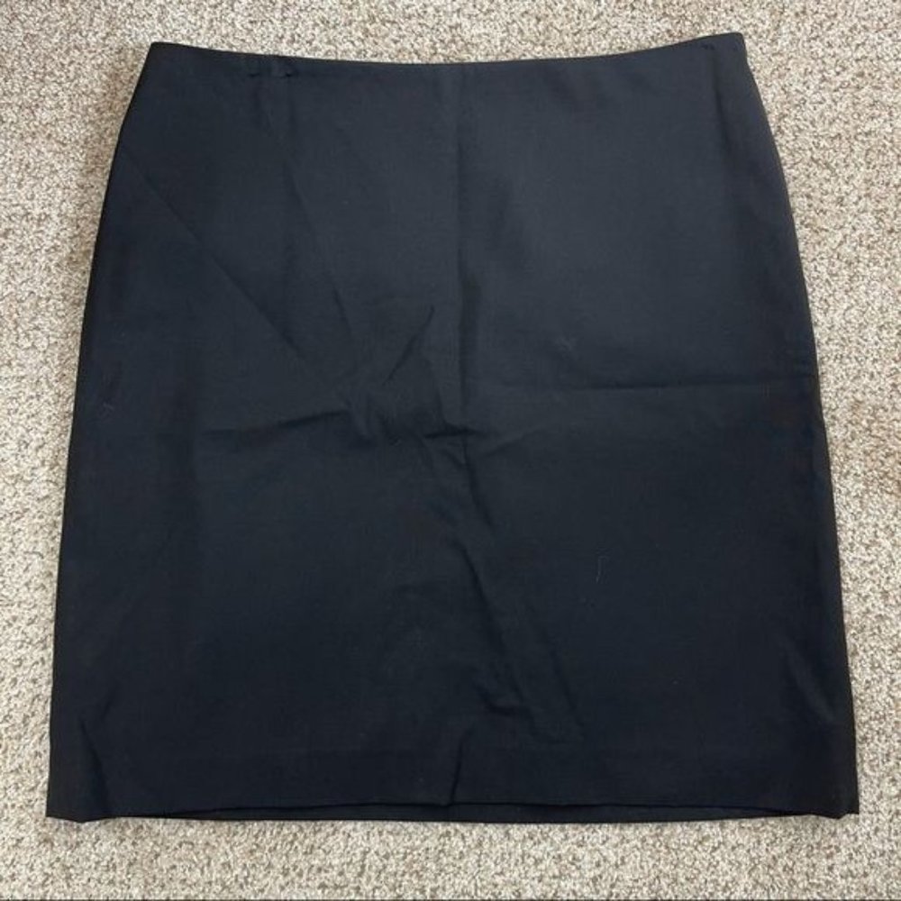 MICHAEL Michael Kors Black Wool Blend Midi Skirt Size 10